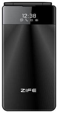 Closed black Zife flip phone