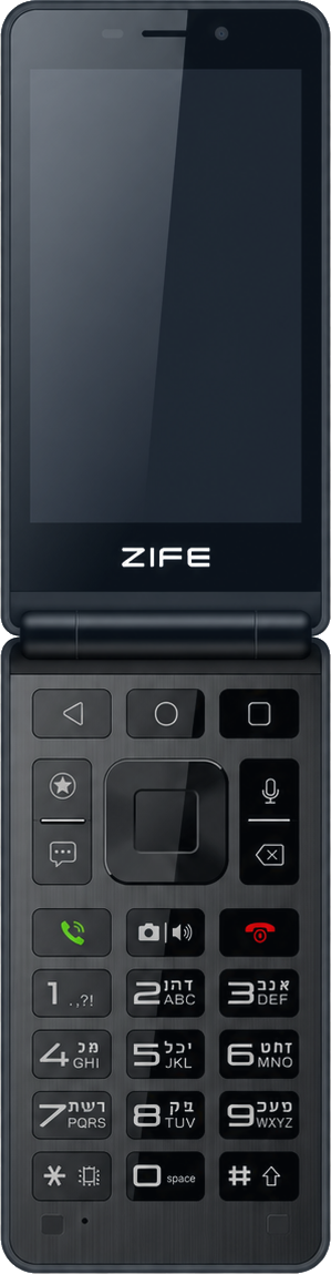 Open navy Zife flip phone